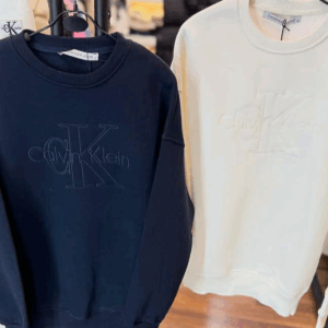 Felpa Calvin Klein con Logo A Rilievo